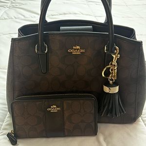 Coach purse and matching wallet.